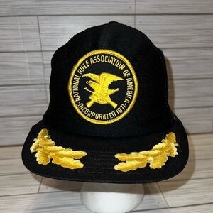 Vintage NRA of America USA Made Snapback Trucker Style Hat